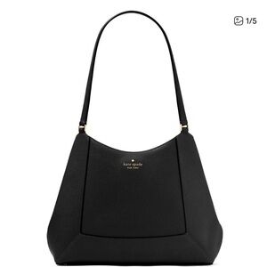 Kate Spade Black Triple Compartment Shoulder Bag